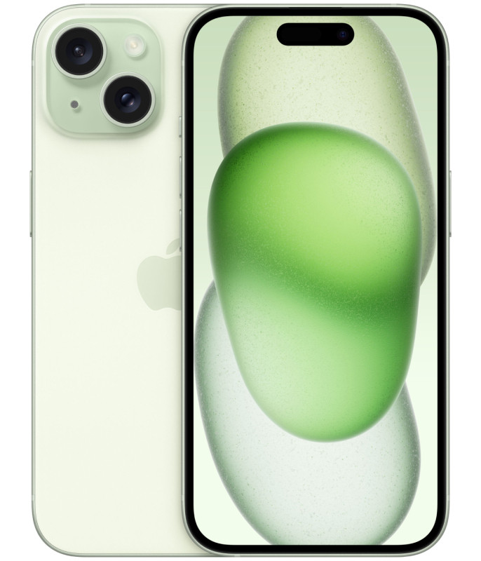Смартфон Apple iPhone 15 256 ГБ, зеленый