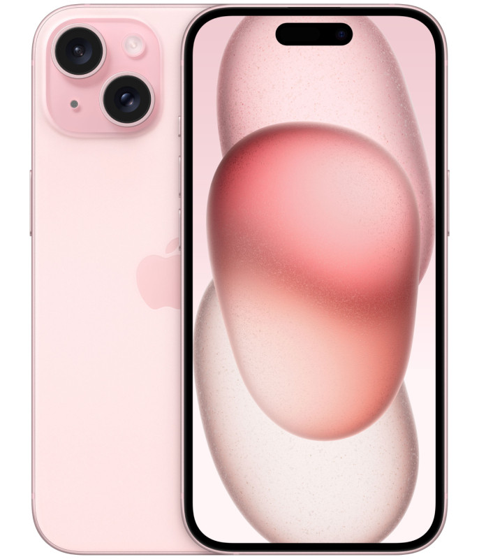 Смартфон Apple iPhone 15 256 ГБ, розовый