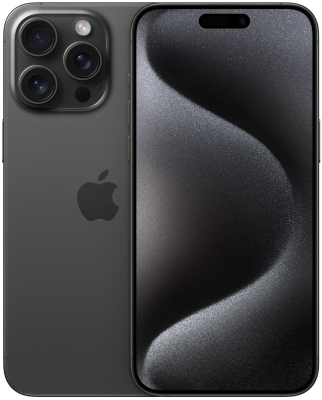 Смартфон Apple iPhone 15 Pro Max 512 ГБ, титановый чёрный