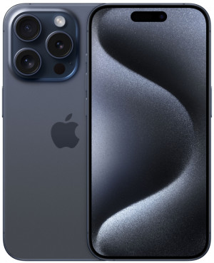 Смартфон Apple iPhone 15 Pro 128 ГБ, титановый синий