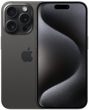 Смартфон Apple iPhone 15 Pro 128 ГБ, титановый чёрный